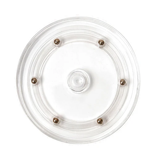 DGTANGYIN 6 inch Small Lazy Susan Turntable Acrylic Ball Bearing Rotating Tray for Spice Rack Table Cake Kitchen Pantry Decorating Bathrooms, 20-lb Load Capacity (360˚ Rotation) – Transparent