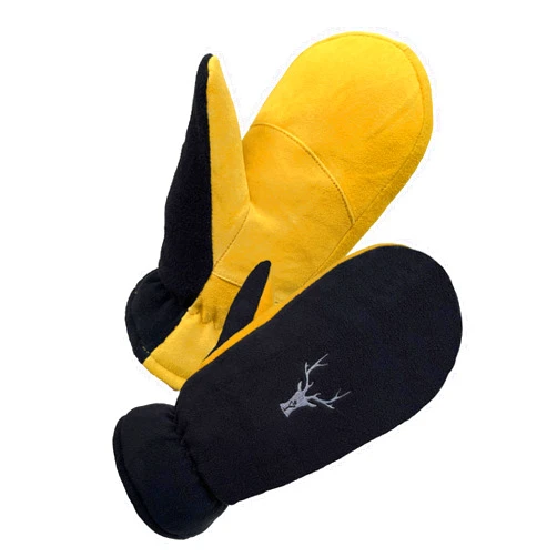 SKYDEER Upgraded Winter Mittens with Soft Deerskin Suede Leather & Thermal Polar Fleece & Warm C100G 3M Thinsulate Insulation