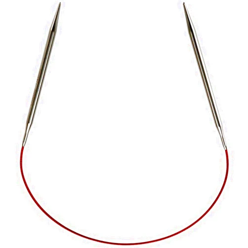 ChiaoGoo Red Lace Circular 16 inch (41cm) Stainless Steel Knitting Needle Size US 4 (3.5mm) 7016-4