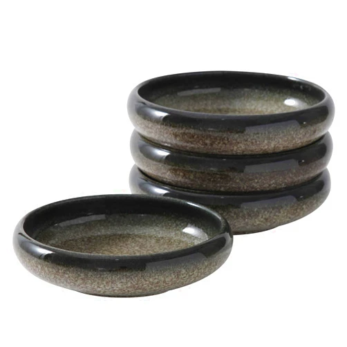 Uaral Appetizer Plate,Salad Plate,Stoneware Serving Dishes,Japanese Side Dishes,Set of 4, 5.5 inch(Midnight Blue)