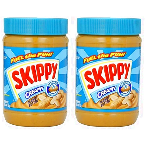 SKIPPY Creamy Peanut Butter, 28 oz (Pack of 2)