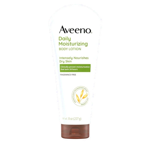 Aveeno Daily Moisturizing Body Lotion, Fragrance-Free, 8 Fl Oz