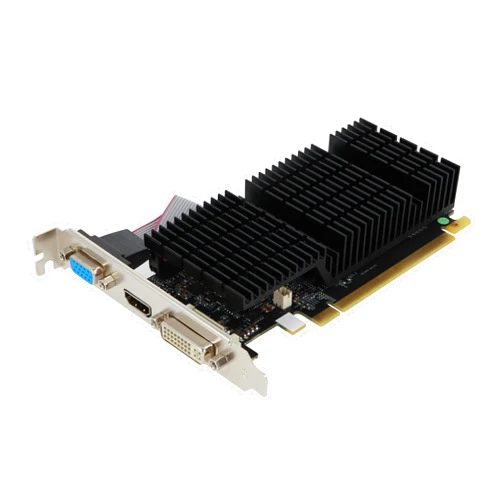VisionTek GT 730 LP 4GB GDDR Single Slot Graphics Card, HDMI/DVI/VGA, Low Power, Multi-Monitor Support, 4K Resolution, Passive Cooling, Compact Design
