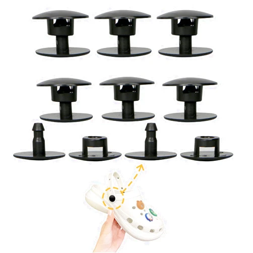 KOTESLLOE 8 Sets Replacement Rivets for Crocs, Replacement Parts for Crocs
