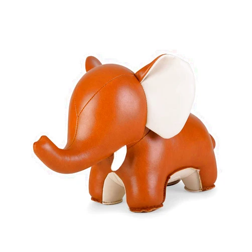 Zü​ny zuny Series Bookend Tan for Shelves, Office Decorative - Elephant Abby Ⅱ
