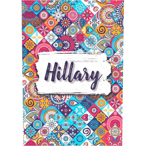 Latrice Ali KU Publishing Hillary: Notebook A5 | Personalized name Hillary | Birthday gift for women, girl, mom, sister, daughter ... | Design : ethnic floral | 120 lined pages journal, small size A5 (ca. 6 x 9 inches)