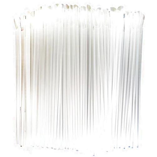 LJJCSFF 200 Pcs Flexible Disposable Drinking Straws Snow Cone Spoon Straws Drink Stir Sticks Summer Straws For Slushie Milkshakes Shaved Ice Clear