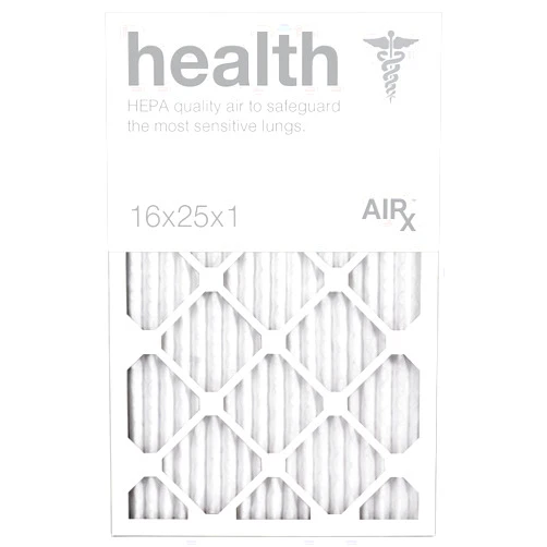 AIRx Filters AIRX WICKED CLEAN AIR. Premium MERV 13 HEALTH Series - Made in the USA - Box of 6 - Pleated Air Filter 16x25x1