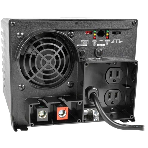 Tripp Lite 750W Power Inverter / Charger, 12V DC to 120V AC, 20A, 2 Outlet, 5-15R, 1 Year Warranty (APS750)