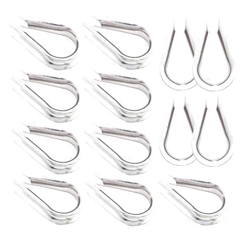Luckkyme 30Pack M6 Stainless Steel Thimble for 7/32