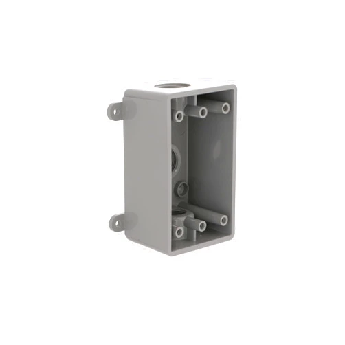BELL PSB37550GY Single-Gang Weatherproof Three 1/2 in. or 3/4 in. Threaded Outlets, 2 in, Gray