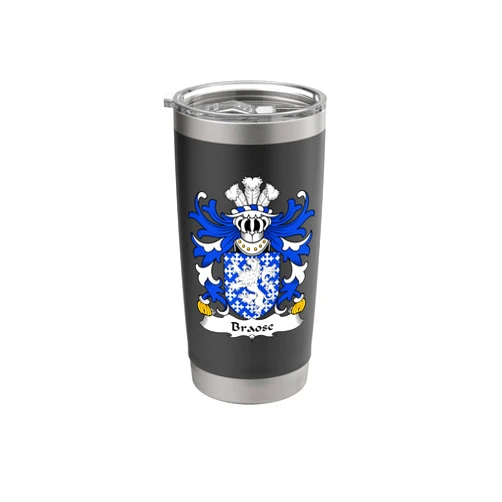 Family Crest and Coat of Arms clothes and gifts Braose Coat of Arms - Family Crest Stainless Steel Insulated Tumbler