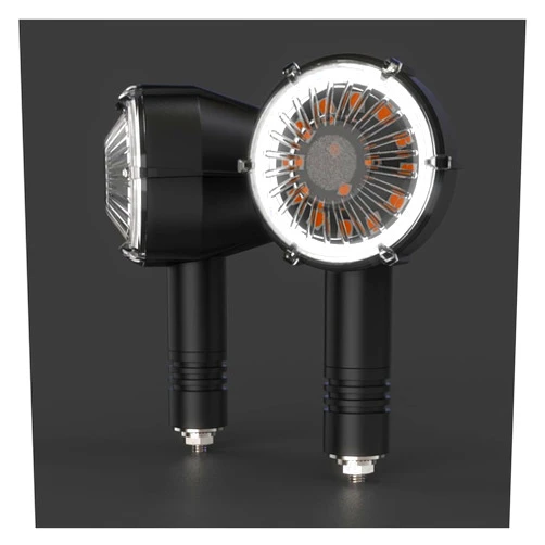 XHSK 2PCS Motorcycle LED Turn Signal Light Waterproof Motorbike Modified Indicator Decorative Lamp Bright Daytime Running Light Flash