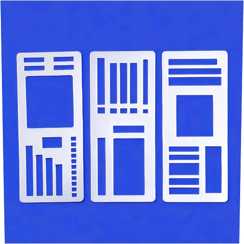 Chasefun Handmade Flexible Record Template – 3 Pack Journaling Planner Stencil Set for Dot Grid, Drawing, Checklists & Daily Planning – Reusable Templates for Journaling, DIY Crafts (C)