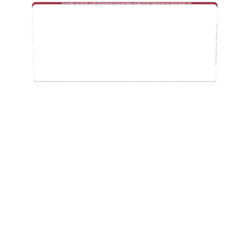 Carousel Checks Inc. Blank Laser/Computer Checks Top Style (Wallstreet, Qty. 500)