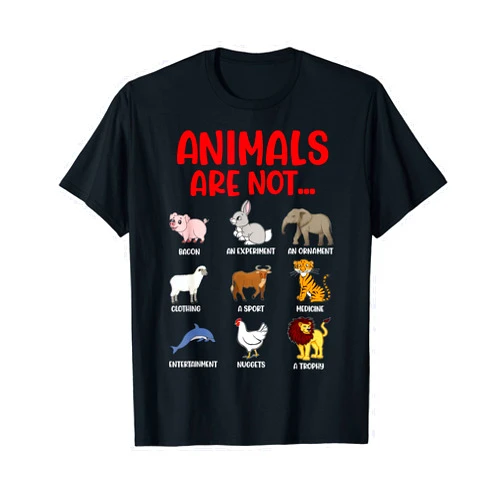 Animal Lives Matter Animals Graphic Tee Design Animal Abuse Awareness Animal Lover Animal Rights Activist T-Shirt