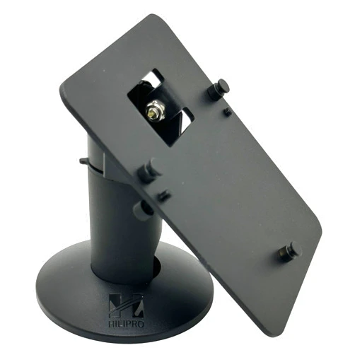 HILIPRO Point of Sale Swivel Metal Stand for Ingenico ISC480 - Swivel and Tilts - Complete POS Kit - Sturdy & Durable Credit Card Payment Machine Stands.