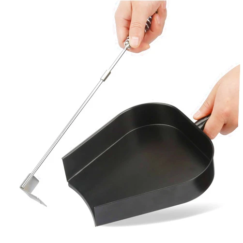 Unidanho Ash Pan for Big Green Egg Ash Tool Stainless Steel Charcoal Poker Rake BGE Large Size Kamado Joe Accessories Grill Smoker Wood Burning Stove Removal Shovel BBQ Parts