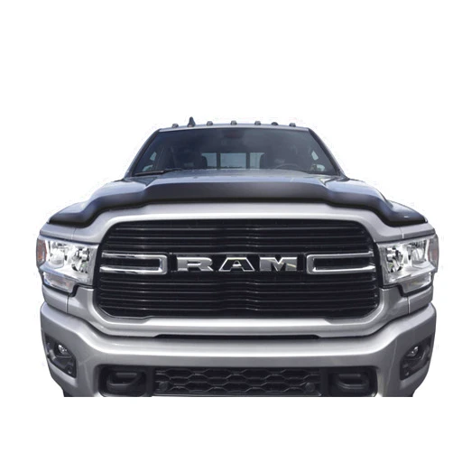 Auto Ventshade [AVS] Aeroskin Hood Protector | Fits 2019 - 2025 Ram 2500/3500 (Excludes Sport, Powerwagon & Rebel Hoods) | Low Profile Deflector / Bug Shield - 1 pc., Smoke | 322189