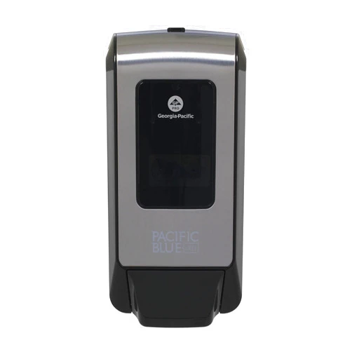 Georgia-Pacific Pacific Blue Ultra Wall-Mounted Manual Dispenser for Foaming Hand Soap and Hand Sanitizer by GP PRO (Georgia-Pacific), Brushed Stainless, 53060, 11.5