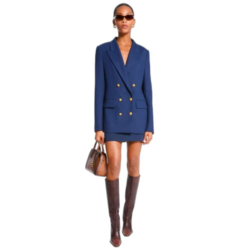 Michael Kors Womens Double Breasted Blazer