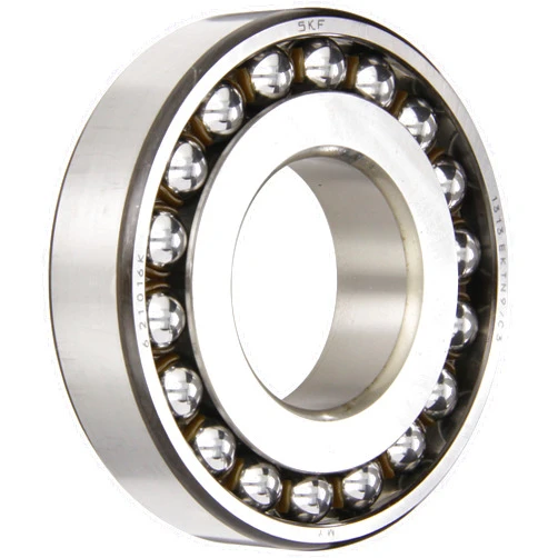 SKF 1207 EKTN9/C3 Double Row Self-Aligning Bearing, Tapered Bore, ABEC 1 Precision, Open, Plastic Cage, C3 Clearance, Metric, 35mm Bore, 72mm OD, 17mm Width