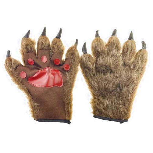 CYIWHI Halloween Bear Paw Gloves Animal Paw Mittens for Adults and Kids