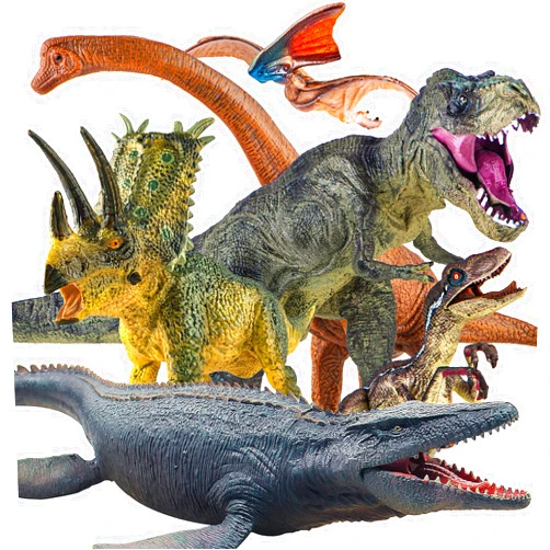 Lavesom 6PCS Jumbo Dinosaur Toy Set, Realistic Dinosaur Toys for Kids - Large Dino Playset for Boys and Girls 3 4 5 6 7 Year Old Children Birthday Dinosaur Lovers