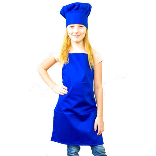 Tessa's Kitchen Club - Chef Hat and Apron Set for Kids, Real Cooking and Baking Wear Kit for Young Chefs in Training