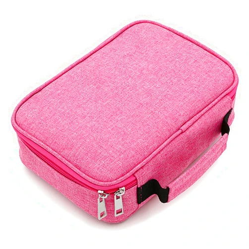 BTSKY®High Capacity Zipper Pens Pencil Case- Multi-Functional Stationery Pencil Pouch 72 Slots Colored Pencil Case Portable Pencil Bags With 2 Removable Sleeves(Pink)