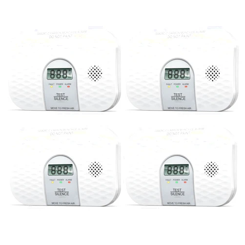 Andyssey Carbon Monoxide Detectors, Portable CO Detector with Digital Display, ETL Listed Carbon Monoxide Alarm for Travel, Home & Hotel Room, 4 Packs