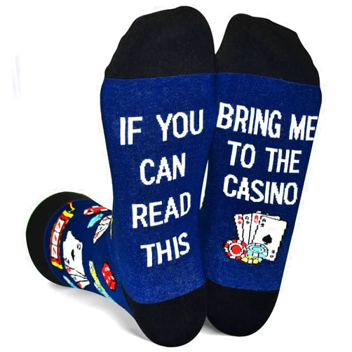 GOLIN Funny Saying Crew Socks, Novelty Gifts for Men Women Teens