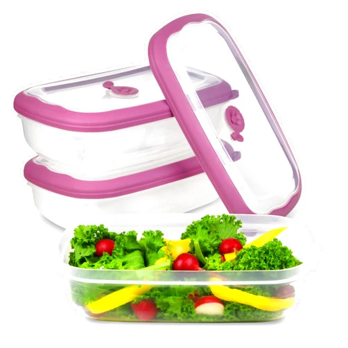Tribello Plastic Food Storage Containers With Lids - 53 Oz Airtight Container Box For Food Storage, Meal Prep, Freezer, Microwave And Dishwasher Safe, Steam Vent Lids, BPA-Free - 3 Pack