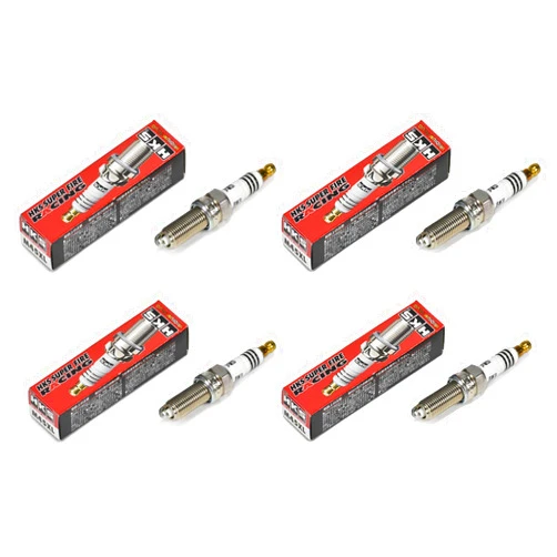 HKS M45 Super Fire Iridium Spark Plugs 4 Pack Compatible with 2008-15 Mitsubishi Evolution X