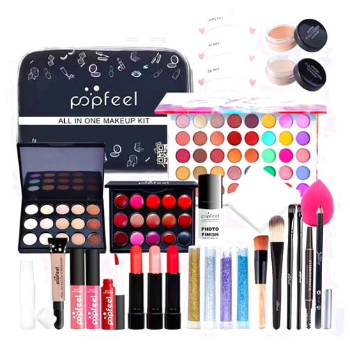 Jienono Makeup Kits, Makeup Kit for Women Full Kit, Make Up Set, 27PCS All-in-one Makeup Gift Set, Include Eyeshadow Palette, Lip Gloss Set, Makeup Brush Set, Blush, Foundation, Concealer