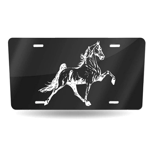 WSEDRF Tennessee Walking Horse License Plate Cover Aluminum Metal Novelty Car Tag Decorative Front Car Tag 6
