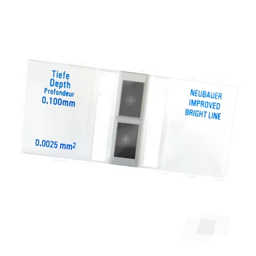 Feleolibe Hemocytometer Cell Counting Chamber,Improved Neubauer Blood Counting Chamber with Bright Line and 2 pcs Cover Glass Plates