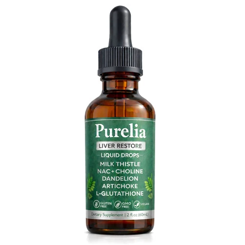 ZOVOST Purelia Liver Restore Drops, with Milk Thistle - 2 Fl Oz (60ml)