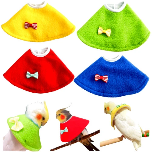 CXYYXF 4 Pcs Bird Cone Collar Pet Anti-bite Elizabethan Collar Parrot Recovery Protective Cones for Budgerigar Cockatiel Lovebirds Cockatoo Parrots African Grey Macaw (XS)