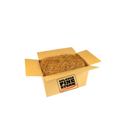 Colored Pine Straw Longleaf Pine Straw Loose in Box for Landscaping - Non-Colored - Covers Up to 90 Square Feet