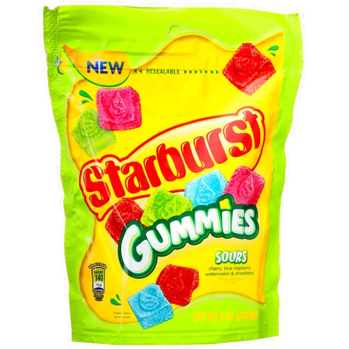 Starburst, Gummies Sours, 8 Ounce