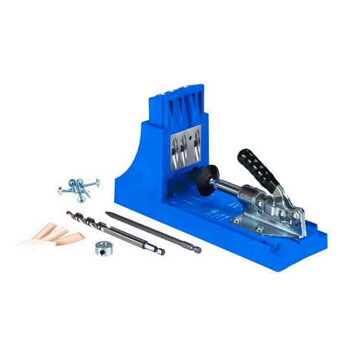 Kreg K4 Pocket Hole Jig - Adjustable, Versatile Jig for Strong Joints - Create Perfect, Rock-Solid Joints - Easily Adjustable Drill Guides - For Materials 1/2