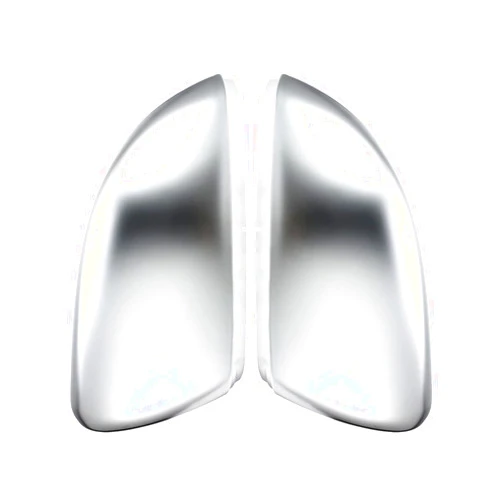 CeXaoYg 2 Pieces for VW Golf MK7 7.5 GTI MK6 6 7 R R20 Side Wing Mirror Covers Caps Silver Matt Chrome Brushed Aluminum CeXaoYg (Color : for Golf GTI 6)