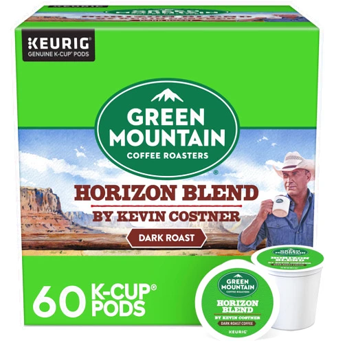 Green Mountain Coffee Roasters Horizon Blend Coffee by Kevin Costner, Keurig Single Serve K-Cup Pods, 10 Count (Pack of 6), Total-60-Count
