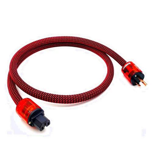 Waudio 3.3FT AC Power Cable 10AWG HiFi Audiophile Power Cord with US Plug IEC Connector