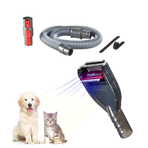 Defurry Brush Hair Deshedding Tool for Dogs&Cats Professional Shedding Fur Remover Comb as Vacuum Cleaner Attachment Kit for Dyson V15 V12 V11 V10 V8 V7 V6