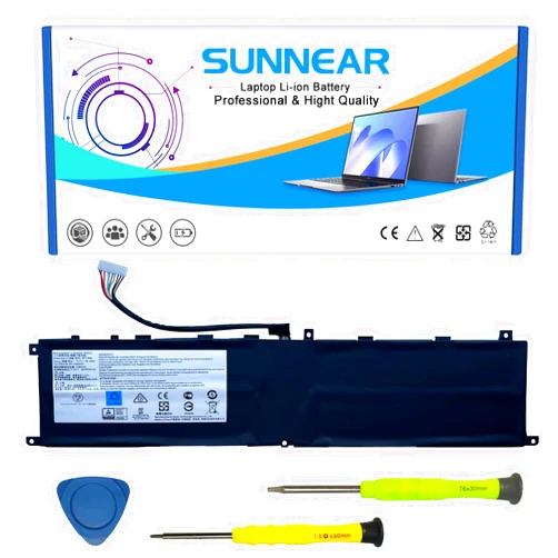 SUNNEAR BTY-M6L Laptop Battery Replacement for MSI GS65 GS75 Stealth Thin 8SE 8SF 8SG 8RF 9SD 9SE 9SF 9SG Modern 8RC P658SC WS65 9TM WS75 10TM Creator 8RD 8RE P75 PS63 GS60 Series MS-16Q2 MS-16Q3