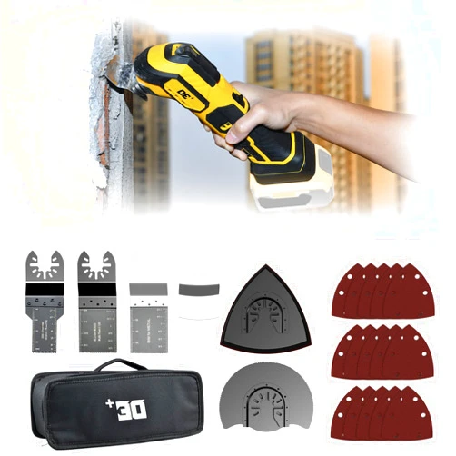 DYWELLXY Cordless Oscillating Tool for Dewalt 20V Battery, 6 Variable Speed Brushless-Motor power Tool,Oscillating Multi Tool for Cutting Wood,Drywall,Nails,Sanding(Battery Not Included)
