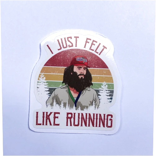 HKP DESIGN Style (3Pcs) I Just Felt Like Running Sticker 3