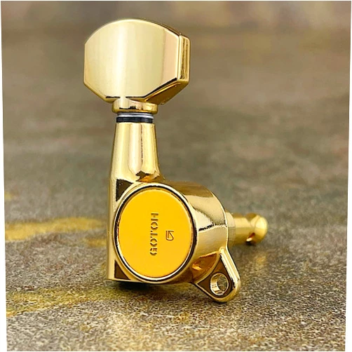 Guitar tools USA Gotoh Schaller-Style Knob Tuners (6-in-a-line) - Gold - SG381-07